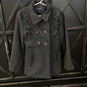 Cherokee Charcoal Double-Breasted Jacket